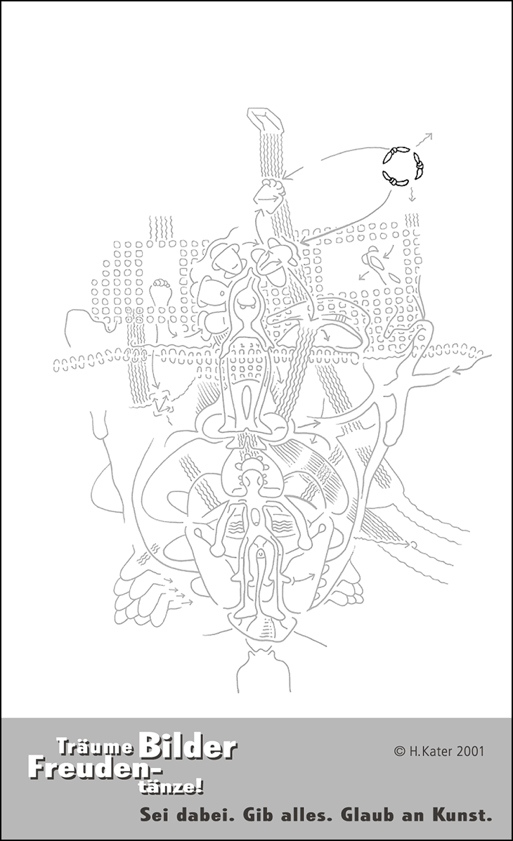 Hannes Kater: Auftragsk&auml;rtchen *14 Knoten, R&uuml;ckseite, Version von 2001