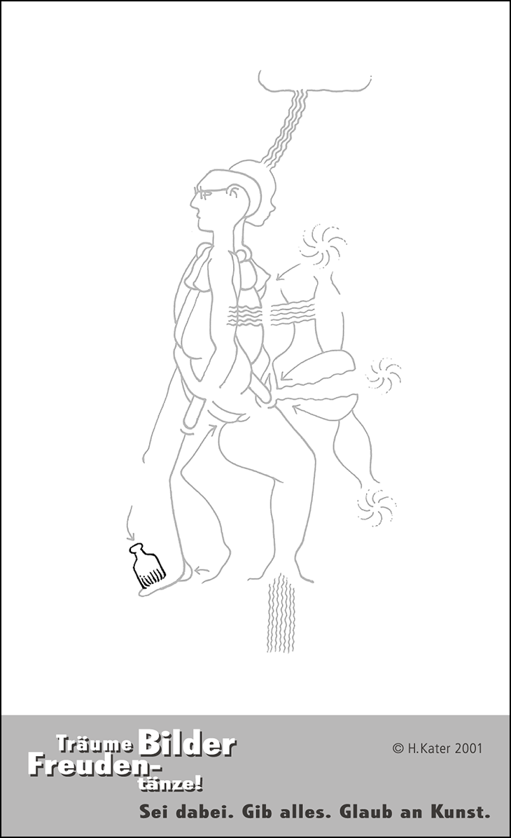 Hannes Kater: Auftragsk&auml;rtchen *17 Gewicht, R&uuml;ckseite, Version von 2001