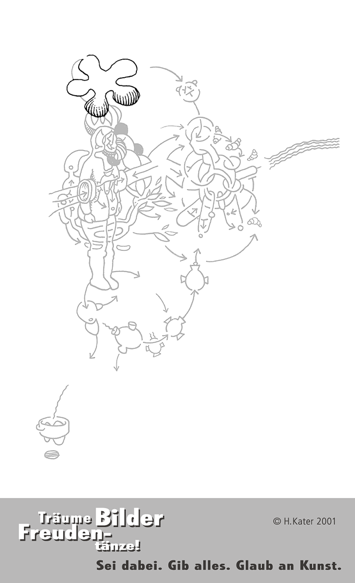 Hannes Kater: Auftragsk&auml;rtchen *19 5er, R&uuml;ckseite, Version von 2001