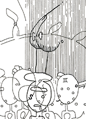 Hannes Kater  Detail einer Tageszeichnung, 2021