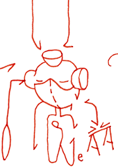 Hannes Kater  Detail einer Tageszeichnung, 2021