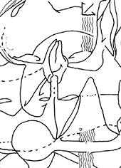 Hannes Kater  Detail einer Tageszeichnung, 2021