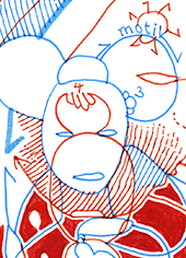 Hannes Kater  Detail einer Tageszeichnung, September 2022