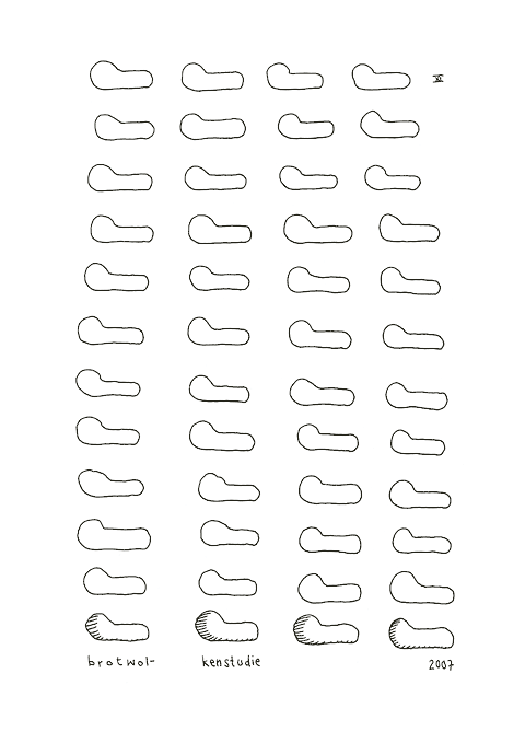 Hannes Kater - Studienblatt_3 zu Darsteller Nr. 17 'Brotwolke'