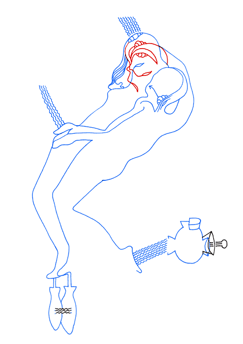 Hannes Kater - Zeichnung f&uuml;r den 09-04-2007