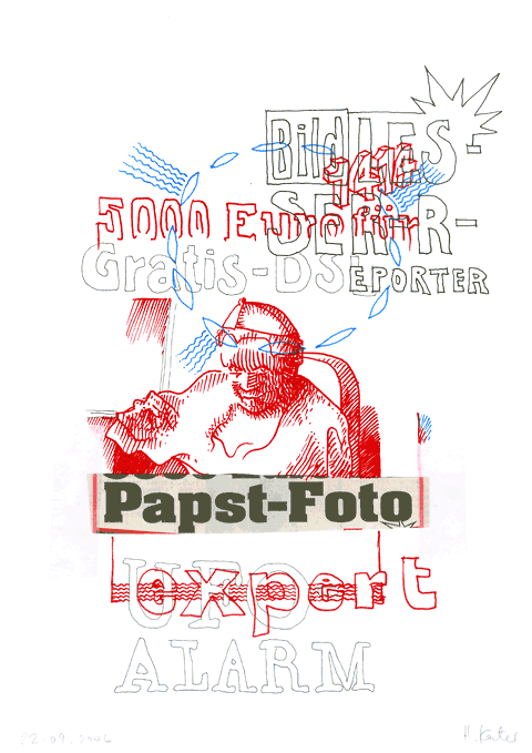 Hannes Kater - Zeichnung f&uuml;r den 22-09-2006