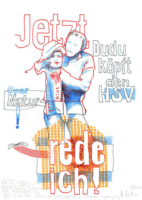 Hannes Kater - Zeichnung f&uuml;r den 27-09-2006