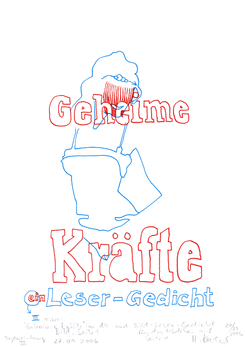 Hannes Kater - Zeichnung f&uuml;r den 27-09-2006