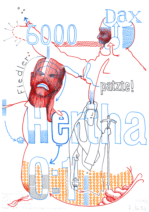 Hannes Kater - Zeichnung f&uuml;r den 30-09-2006