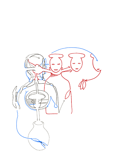 Hannes Kater - Zeichnung f&uuml;r den 14-07-2006